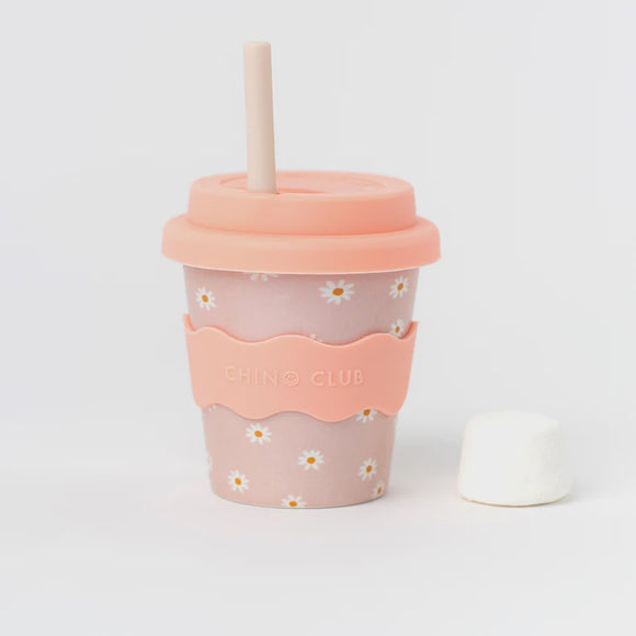 Babychino Cup 4oz / Pink Daisy