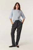 Vincent Wool Pant / Grey Pinstripe