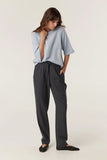Vincent Wool Pant / Grey Pinstripe