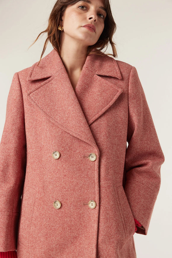 Brenan Coat / Red Twill