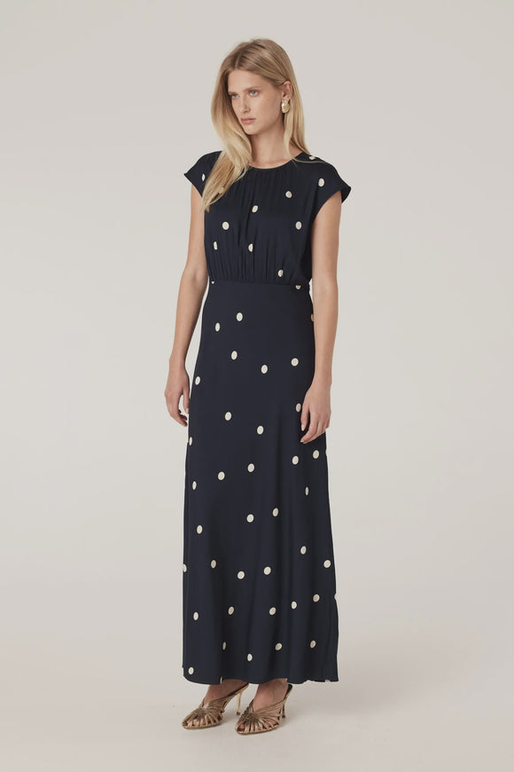 Muse Dress / Navy Spot