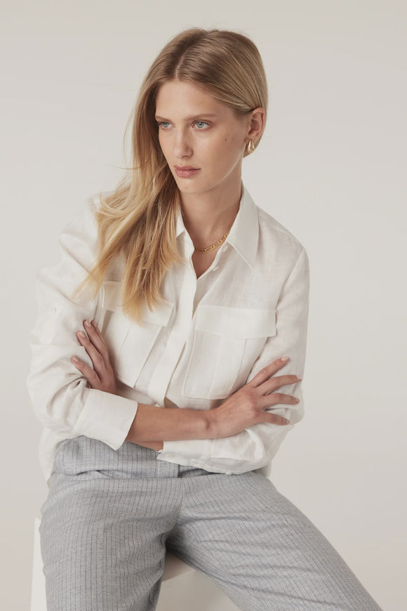 Sands Linen Shirt / White