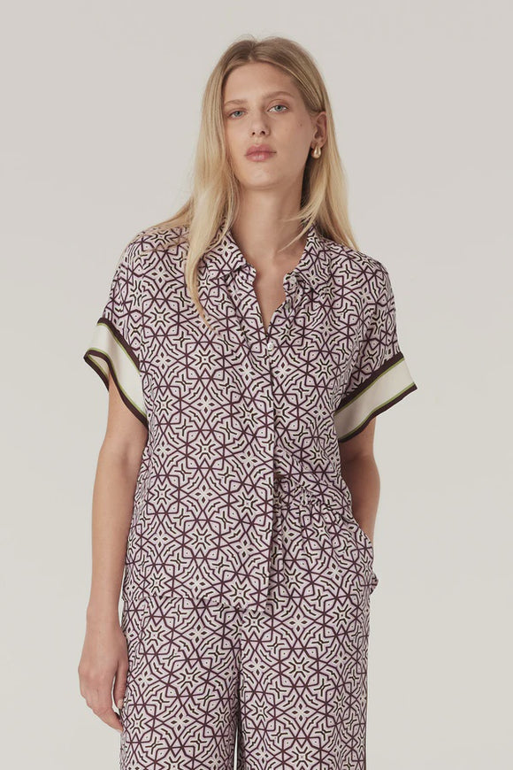Nova Blouse / Lattice Print