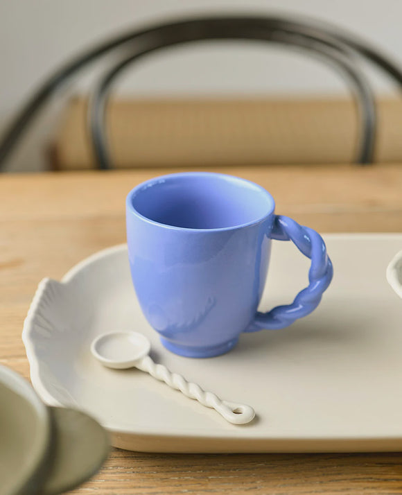 Vintage Twisted Handle Mug