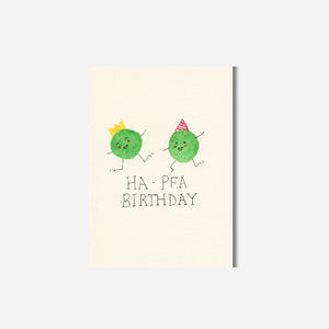 ECRIRE Card / Hap-Pea Birthday