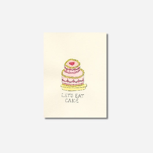 ECRIRE Card / Let's Eat Cake