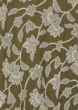 Hugo Dress / Khaki Embroidery