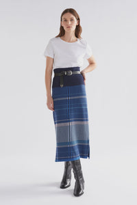 Cila Knit Skirt / Multi Blue