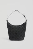 Lumme Smocked Shoulder Bag / Black