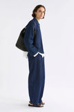 Lumme Smocked Shoulder Bag / Black
