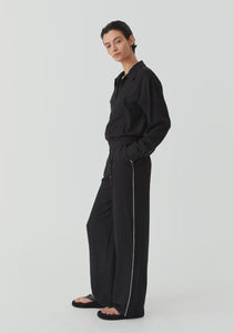 Pedro Stripe Pant / Black