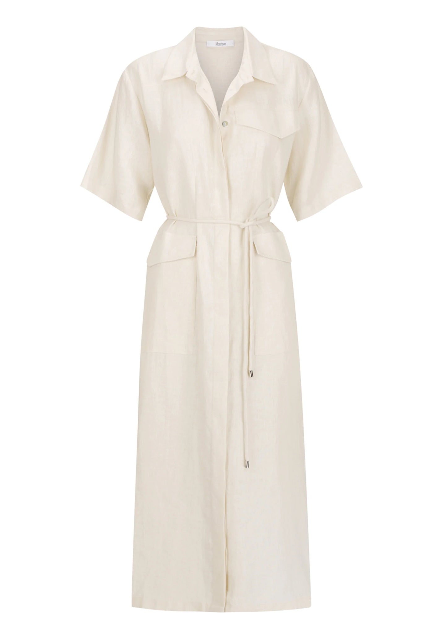 linen shirt dress australia Byron Oversized Linen Shirt Dress, Black