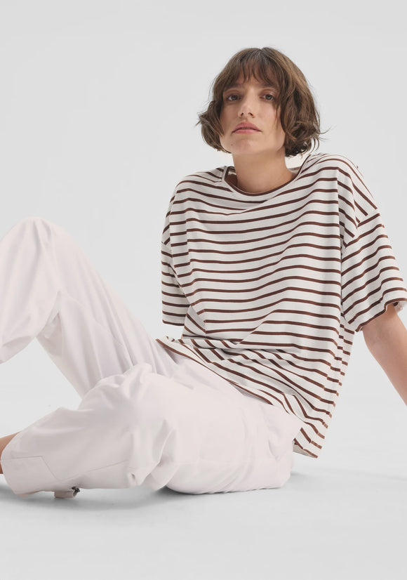 Archie Stripe Tee / Mocha