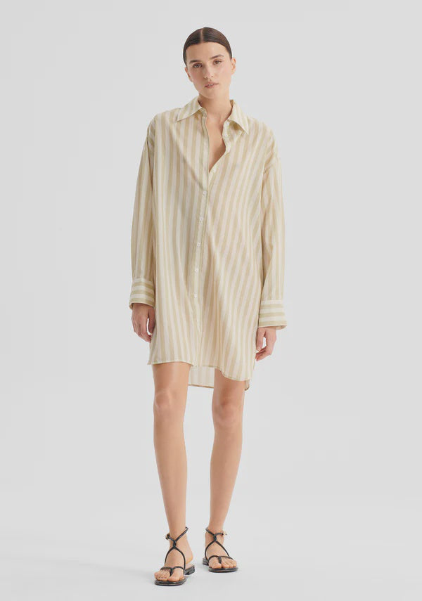 Cybil Shirt Dress / Stripe – Harvest Moon Home