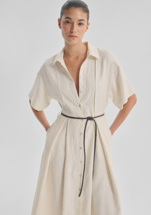 Maisey Linen Dress / Ecru