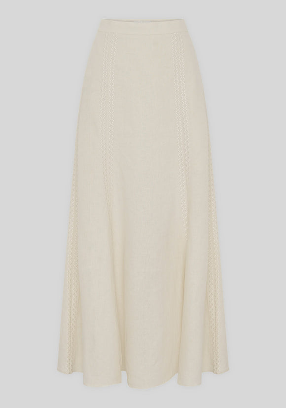 Maisey Linen Skirt / Ecru