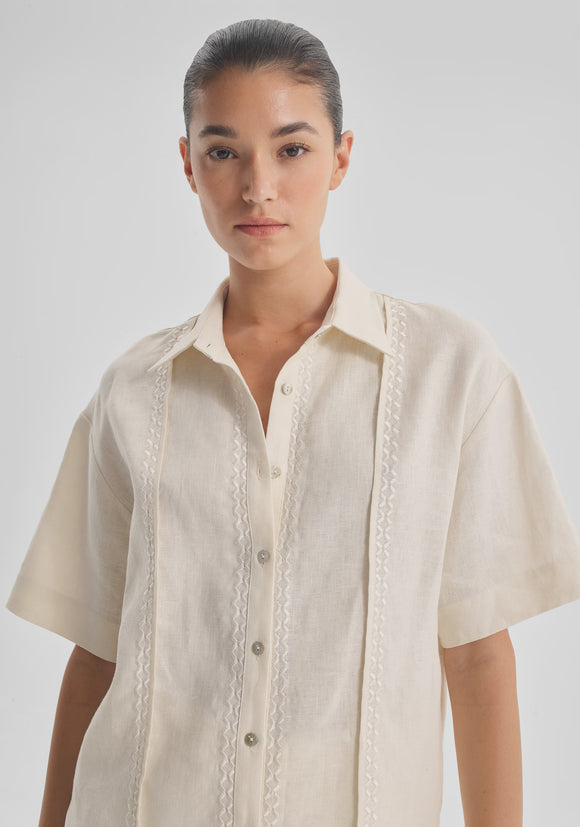 Maisey Linen Shirt / Ecru