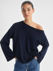 Rhyan Knit Pullover / Navy