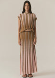 Tedd Knit Skirt / Ginger & Pink