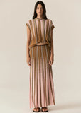 Tedd Knit Skirt / Ginger & Pink