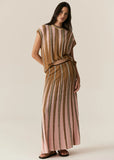Tedd Knit Skirt / Ginger & Pink