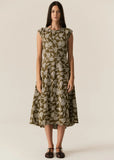 Hugo Dress / Khaki Embroidery