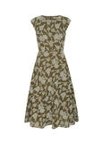 Hugo Dress / Khaki Embroidery