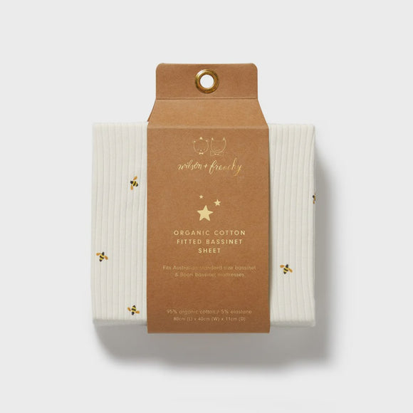 Bassinet Sheet / Bee Mine