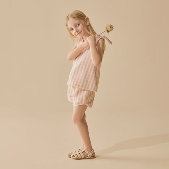 Terry Tie Short / Strawberry Wave