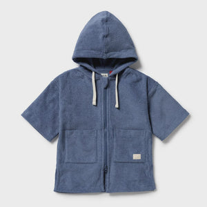 Terry Hooded Towel / Deep Blue