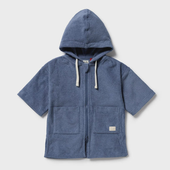 Terry Hooded Towel / Deep Blue
