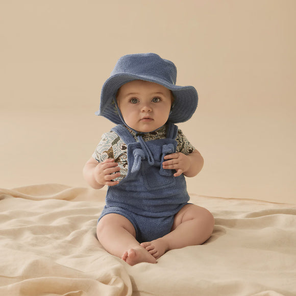 Organic Terry Overall / Deep Blue