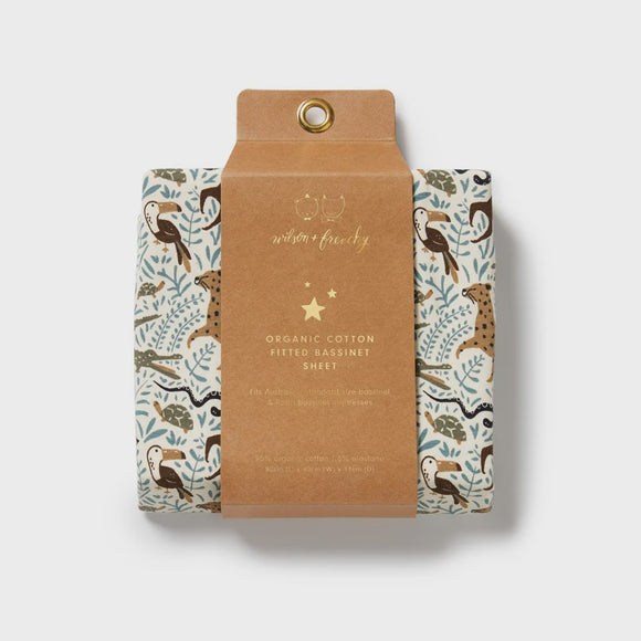 Bassinet Sheet / Mini Jungle