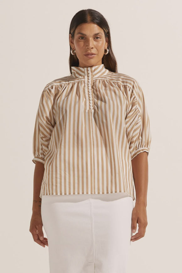 Adage Top / Flax Stripe