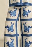 Gesture Pant / Azure Collage
