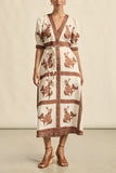 Portrait Dress / Coffee Collage