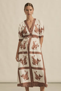 Portrait Dress / Coffee Collage