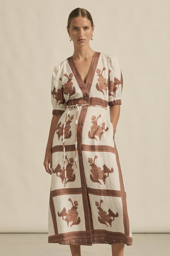 Portrait Dress / Coffee Collage