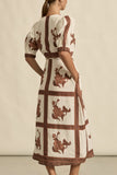Portrait Dress / Coffee Collage