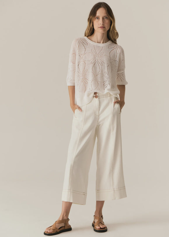 Carsen Crop Pant / Ecru