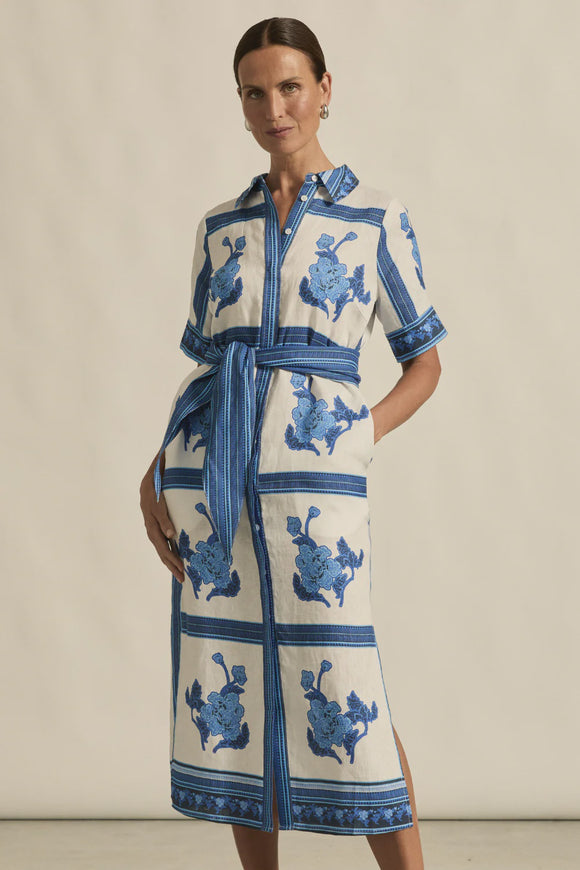 Roam Dress / Azure Collage