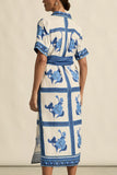 Roam Dress / Azure Collage