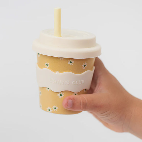 Babychino Cup 4oz / Yellow Daisy