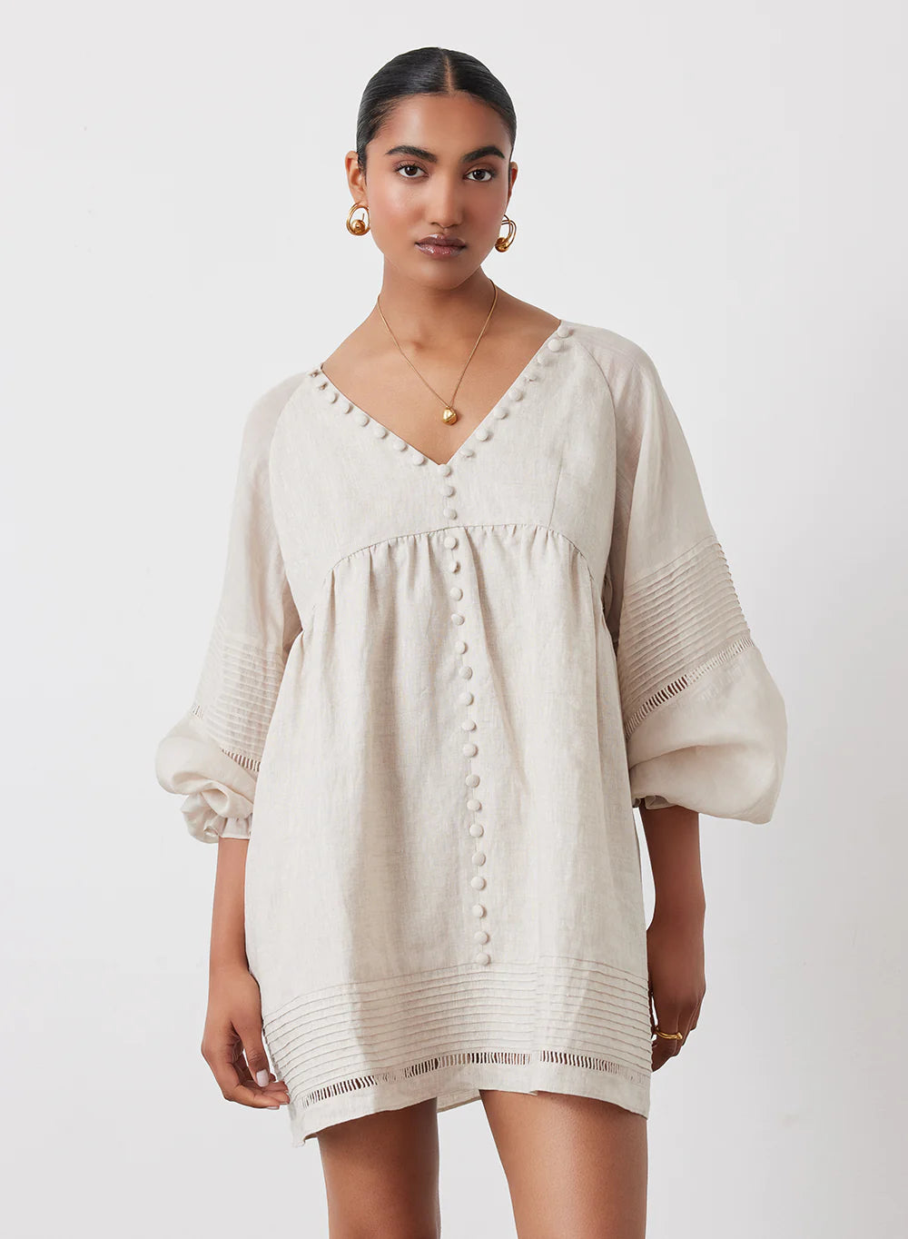 Lillian Mini Smock Dress Harvest Moon Home Lillian Mini Smock Dress Harvest Moon Home