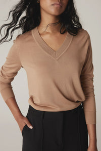 Tencel V Neck Jumper