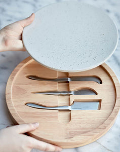 Serving Board With Cheese Knives