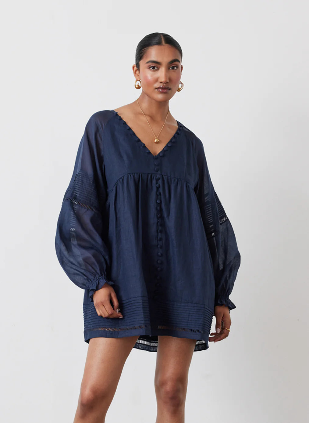 Lillian Mini Smock Dress Harvest Moon Home Lillian Mini Smock Dress Harvest Moon Home